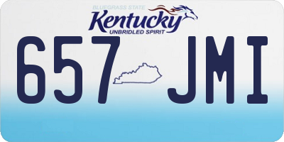 KY license plate 657JMI