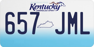 KY license plate 657JML