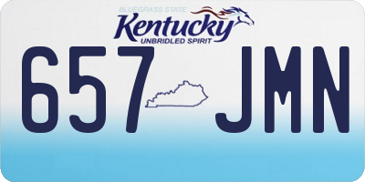 KY license plate 657JMN