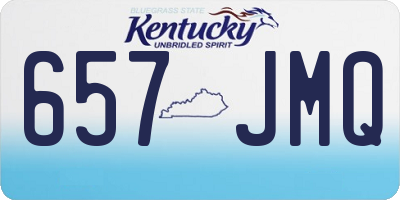 KY license plate 657JMQ