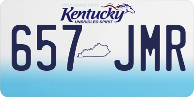 KY license plate 657JMR