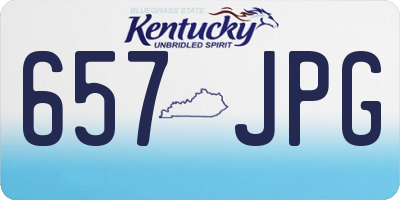 KY license plate 657JPG