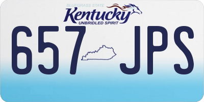 KY license plate 657JPS
