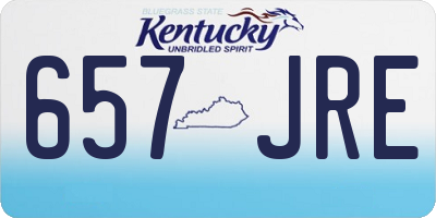KY license plate 657JRE