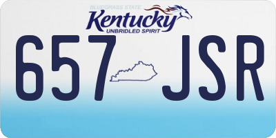 KY license plate 657JSR