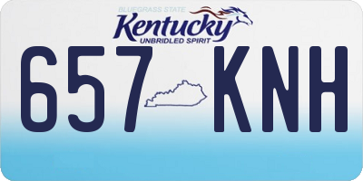 KY license plate 657KNH