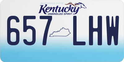 KY license plate 657LHW
