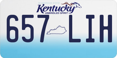 KY license plate 657LIH