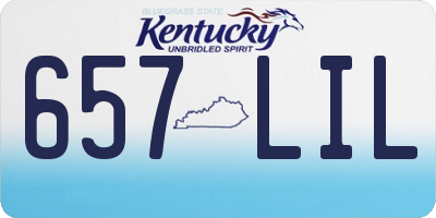 KY license plate 657LIL