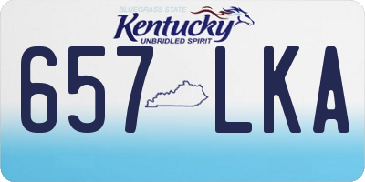 KY license plate 657LKA