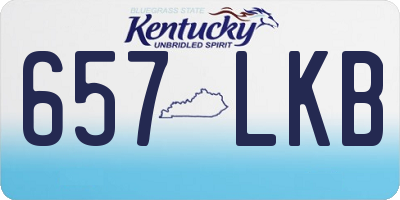 KY license plate 657LKB