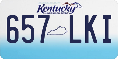 KY license plate 657LKI