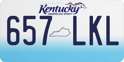 KY license plate 657LKL