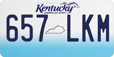 KY license plate 657LKM