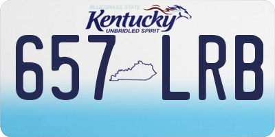KY license plate 657LRB