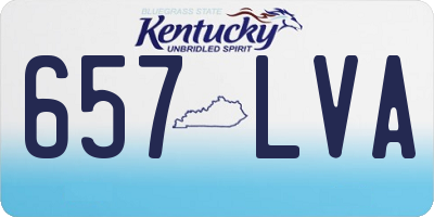 KY license plate 657LVA