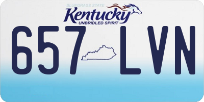 KY license plate 657LVN