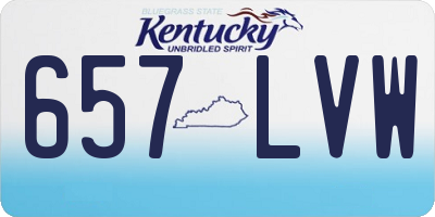 KY license plate 657LVW