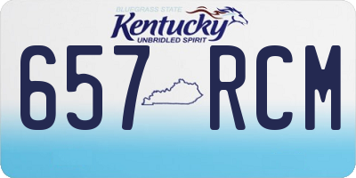 KY license plate 657RCM
