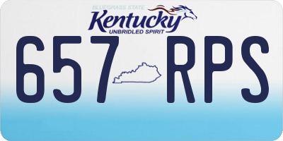 KY license plate 657RPS