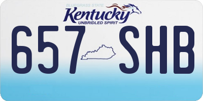 KY license plate 657SHB