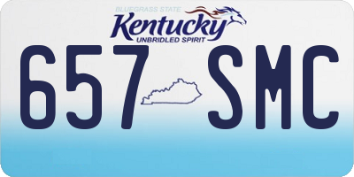 KY license plate 657SMC