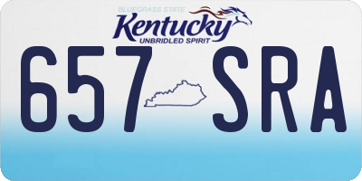 KY license plate 657SRA