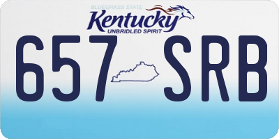 KY license plate 657SRB