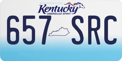 KY license plate 657SRC