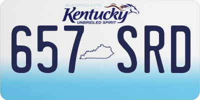 KY license plate 657SRD
