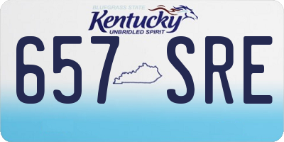 KY license plate 657SRE