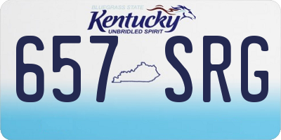 KY license plate 657SRG