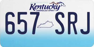 KY license plate 657SRJ