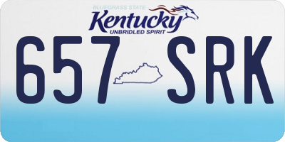 KY license plate 657SRK