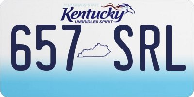 KY license plate 657SRL