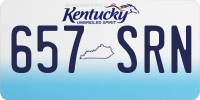 KY license plate 657SRN
