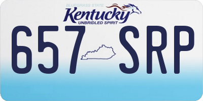 KY license plate 657SRP