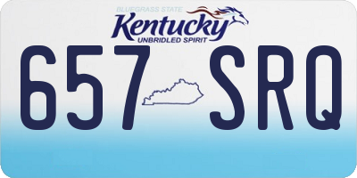 KY license plate 657SRQ