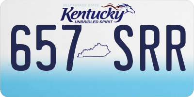 KY license plate 657SRR