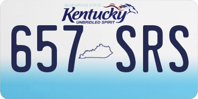 KY license plate 657SRS