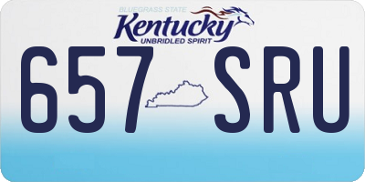KY license plate 657SRU
