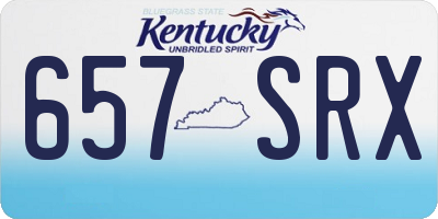 KY license plate 657SRX