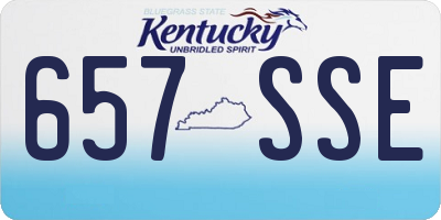 KY license plate 657SSE