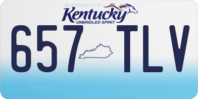 KY license plate 657TLV