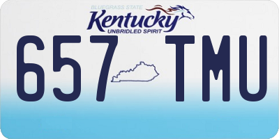 KY license plate 657TMU