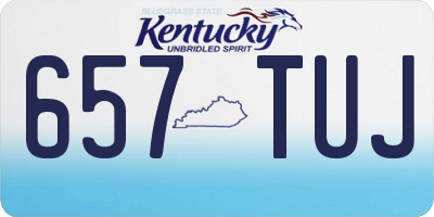 KY license plate 657TUJ