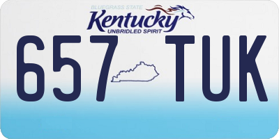 KY license plate 657TUK