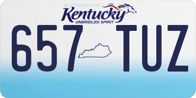 KY license plate 657TUZ