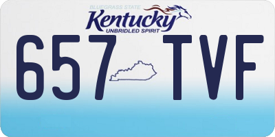 KY license plate 657TVF