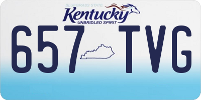 KY license plate 657TVG